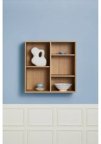 Bibliotecă în culoare naturală cu aspect de lemn de stejar suspendată 70x70 cm Mistral – Hammel Furniture