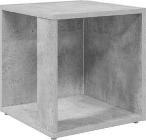 vidaXL Masă laterală, gri beton, 33x33x34,5 cm, PAL