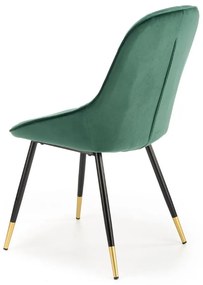 Scaun de bucaterie Beline, verde/negru