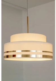 Lustră pe cablu TAMI 1xE27/60W/230V bej/auriu