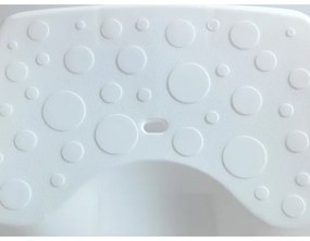 WENKO SECURA - Scaun pentru cadă, 40 x 31 cm, alb/transparent - 73361100