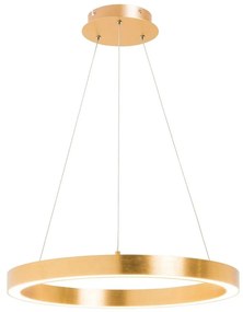 Lustra LED design modern circular CARLO auriu, diametru 50cm
