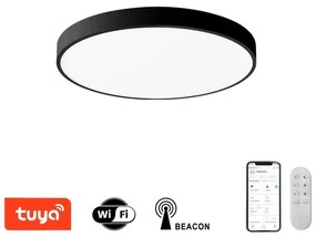 Plafonieră LED dimabilă Immax NEO 07248L SEMPLICI 36W/230V Wi-Fi Tuya negru + telecomandă