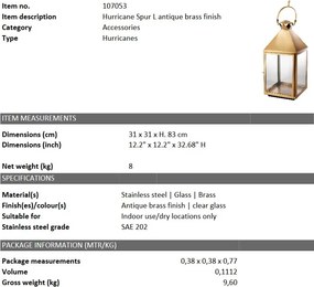 Felinar, Suport lumanare design LUX Spur L 107053 HZ