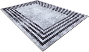 MIRO 51325.805 covor lavabil Geometric, linii anti-alunecare - gri - SECUNDAR-COTATI PRODUSUL