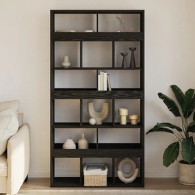 vidaXL Suport de plante, stejar negru, 140x30x140 cm lemn prelucrat