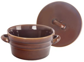 Orion Oală ceramică pentru untură cu capac 0,34 l