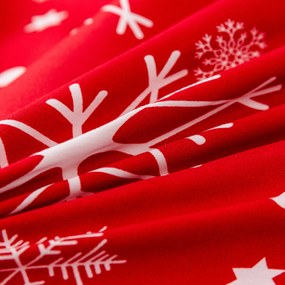 Lenjerie de pat din microfibra SNOWFALL rosu Dimensiune lenjerie de pat: 2 buc 70 x 90 cm | 200 x 220 cm