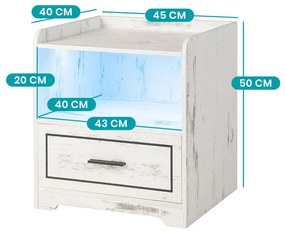 Noptieră inteligentă în stil vintage