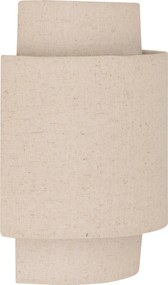 Aplica de perete NAHEL cu abajur textil în culoarea inului, înălțime 27 cm