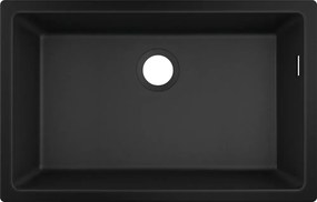 Chiuveta compozit Hansgrohe S51 SilicaTec negru grafit 71x45 cm