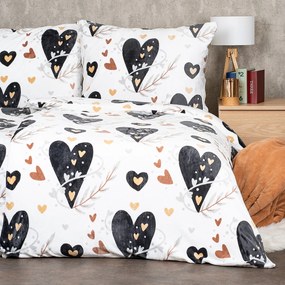 Lenjerie de pat din microflanel 4Home Romantic, 160 x 200 cm, 70 x 80 cm