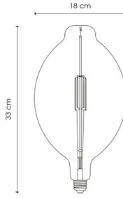 Bec LED dimabil VINTAGE EDISON E27/4W/230V 2700K
