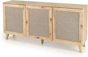 Comoda BORNEO, stejar artisan, PAL laminat, 160x40x85 cm