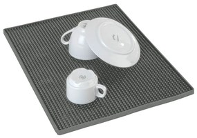 Scurgător de vase gri din cauciuc 40x30 cm Maxi – Wenko