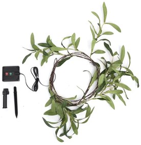 Instalație LED solară Aigostar 60xLED/4m IP65 alb cald măslin