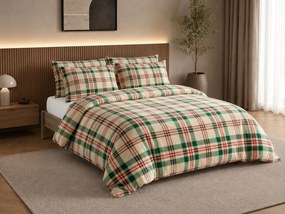 Lenjerie cocolino WINTER PLAID colorat Dimensiune lenjerie de pat: 70 x 90 cm | 140 x 220 cm