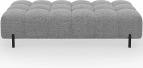 Taburet Tapitat cu Picioare Ferivo, 140x70x40cm, gri bouclé – Sola 04