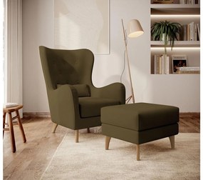 Fotoliu Calimero I  (măslin + wenge). 1099352