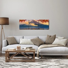 Tablou - Japonia, Muntele Fudji (cu ceas) (90x30 cm)