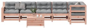 3250878 vidaXL Set mobilier de grădină cu perne, 7 piese, lemn masiv douglas