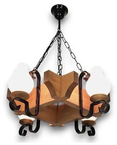 Lustră pe lanț Brilagi QUEEN 4xE14/40W/230V fag