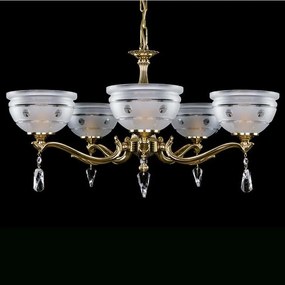 Candelabru 5 brate Cristal Bohemia Exclusive SAFFIRA V.