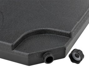 Suport stabilitate umbrelã "Quad" din 4 piese setat pânã la 80 kg, negru