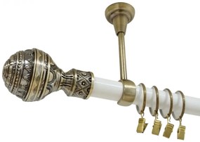 Galerie tavan simpla betina /25 - alb/aur antic (Alege marime: 140 cm)