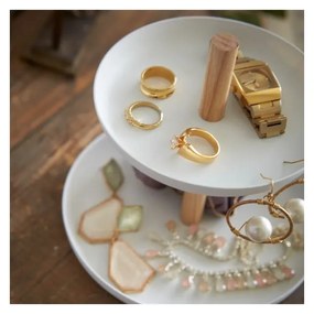 Etajeră din lemn de fag YAMAZAKI Tosca, alb