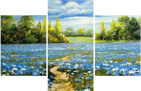Tablou - Drum de câmp, pictură în ulei (90x60 cm)