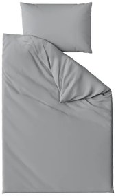 Lenjerie de pat bumbac Lux gri ,nasturi