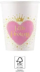 Prințese Little Princess pahar de hârtie 8 buc 200 ml FSC