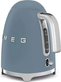 Ceainic electric SMEG KLF03SBMEU, 2400 W, 1,7 l, bază rotativă la 360°, finisaj mat, albastru furtunos