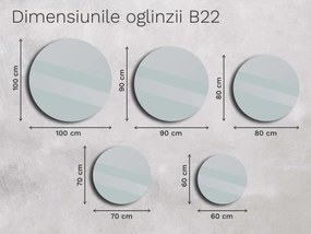 Oglindă cu ramă B22 60×60