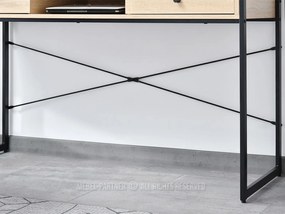 Masă PC Nills (stejar + negru). 1109797