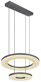 Lustră LED dimabilă pe cablu Globo 67191-50 BLASIUS LED/50W/230V d. 50 cm+ telecomandă