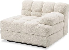 Canapea, Modul dreapta design elegant LUX Dean right, boucle crem 115517 HZ