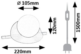 Veioza/Lampa de masa stil modern Jules
