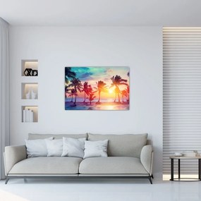 Tablou - Apus de soare tropical (90x60 cm)