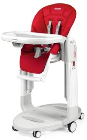 Scaun de masa 3 in 1 Peg Perego Tatamia Follow Me, 0-15 Kg, Fragola, Visiniu