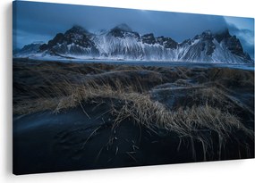 Tablou cu priveliște spre vărfurile Islanda (90x60 cm)
