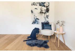 Blană artificială Tiseco Home Studio Sheepskin, 60 x 90 cm, albastru
