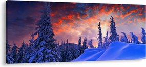Tablou - Amurg dev iarnă (120x50 cm)