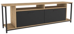 Comoda TV Omar - Oak, Negru