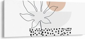 Tablou - Linie de artă flori N⁰3 (120x50 cm)