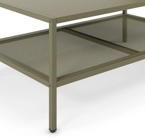 Măsuță de cafea verde din metal 60x100 cm Fayna – Marckeric