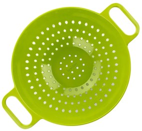 Bol cu strecuratoare Trebonn DUO - Large 1824100, 2 L, 23.5x13 cm, Melamina, Alb/Verde