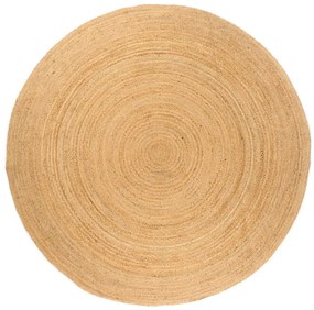 vidaXL Covor din iută împletită, 210 cm, rotund