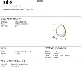 Oglinda decorativa moderna Julie aurie